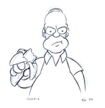 Homer eats fruit?!?